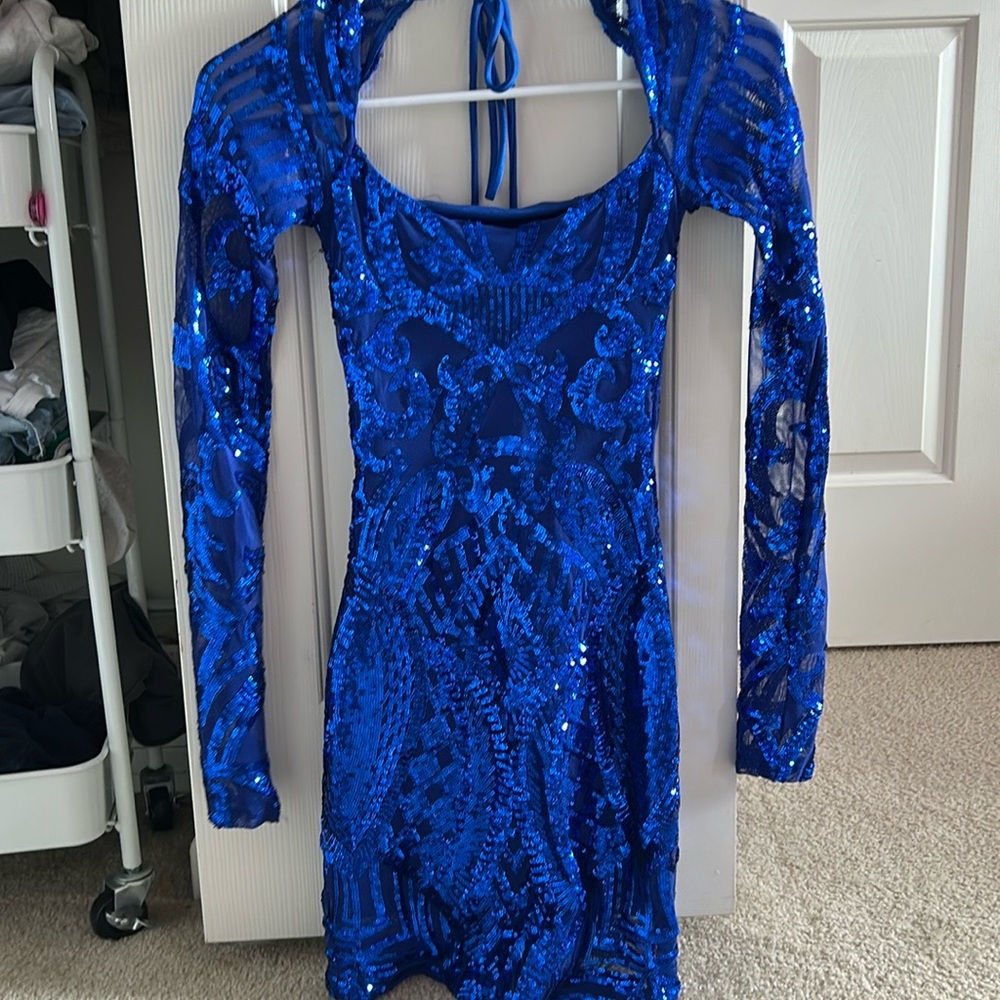 Lucy in the Sky royal blue dress